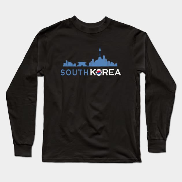 Seoul south korea Long Sleeve T-Shirt by LND4design